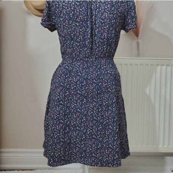 MONTEAU Los Angeles- Vintage Style Collar Button Down Dress- S - Picture 8 of 12